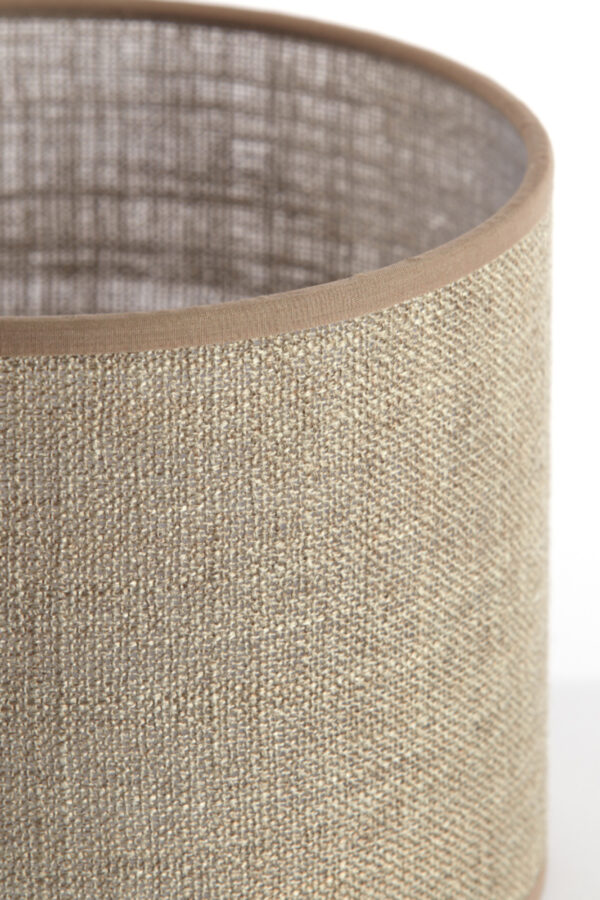 Beige stoffen lampenkap cilindervormig Light & Living Caden - Ø 25 cm - Image 6