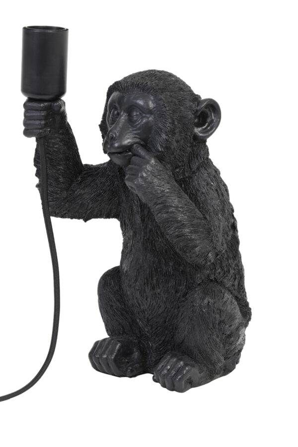 Aap tafellamp zwart Light & Living Monkey - H 34 cm - Image 3