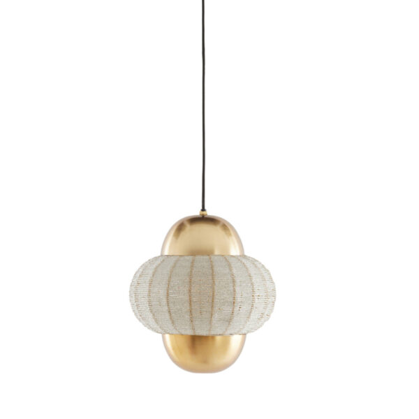 Glanzende gouden hanglamp design Light & Living Cetara - Ø 26 cm