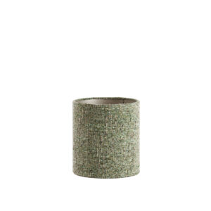 Stoffen lampenkap groen cilindervormig Light & Living Osire - Ø 25 cm