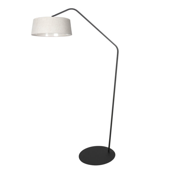 Trendy booglamp met beige kap Anne Lighting ZigZag - Image 2