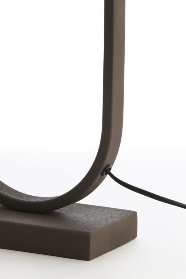 Ovaalvormige zwarte lampenvoet Light & Living Jamiri - H 55 cm - Image 7