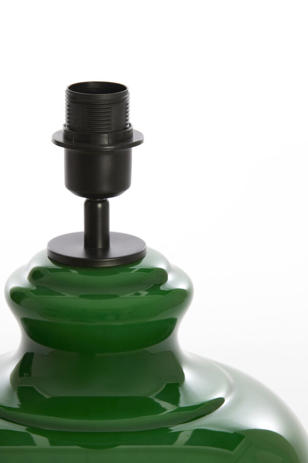 Groene glazen lampenvoet Light & Living Verde - H 28,5 cm - Image 3