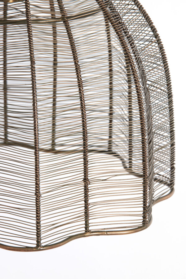 Bronskleurige draad hanglamp met metalen look Light & Living Mariama - Ø 45 cm - Image 6