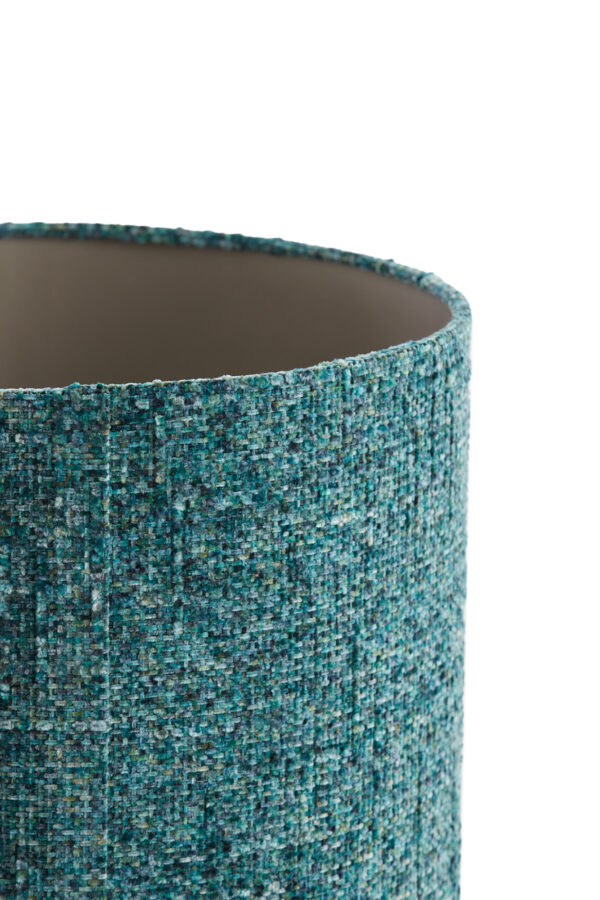 Stoffen lampenkap turquoise cilindervormig Light & Living Osire - Ø 40 cm - Image 4