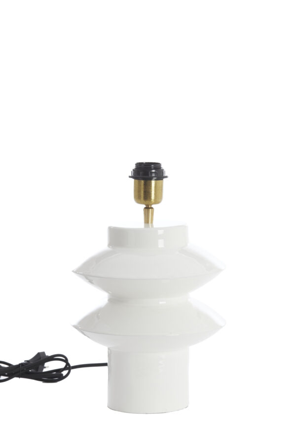 Witte keramische lampenvoet Light & Living Petch - H 26 cm - Image 2