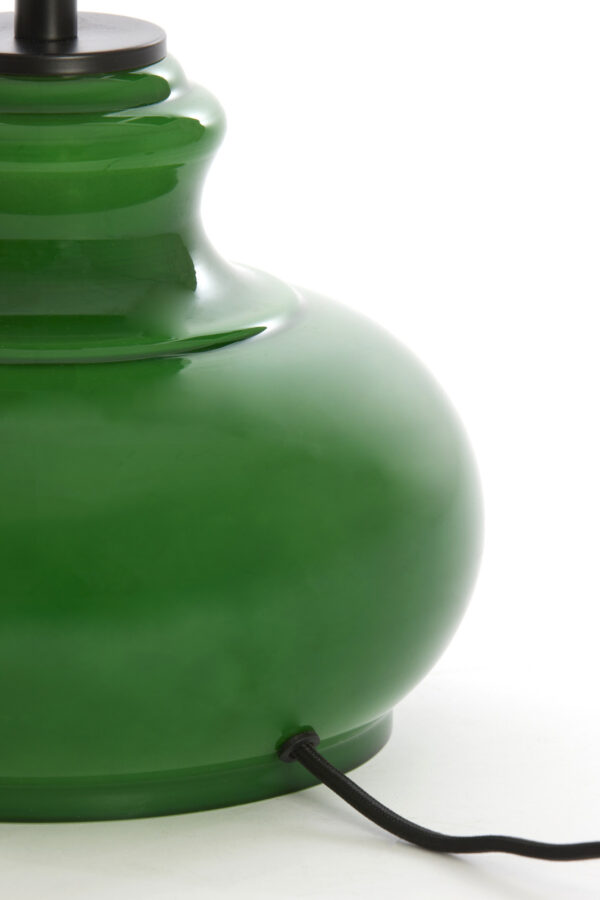Groene glazen lampenvoet Light & Living Verde - H 28,5 cm - Image 5