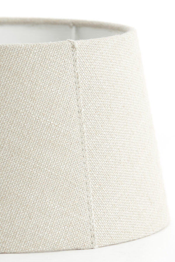 Beige stoffen lampenkap voor sfeer Light & Living Livigno - Ø 17 cm - Image 4