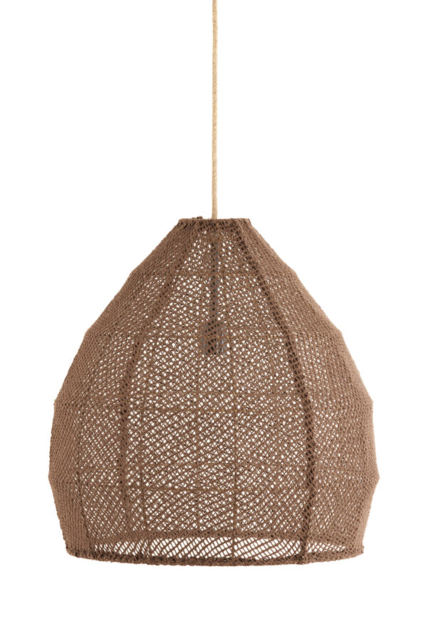 Hanglamp met bruine geweven kap Light & Living Makassar - Ø 50 cm - Image 2