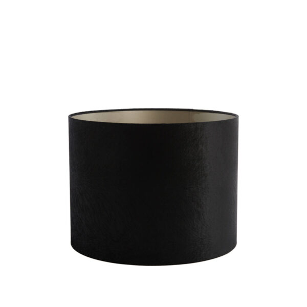 Zwarte cilindervormige lampenkap voor sfeer Light & Living Lubis - Ø 50 cm