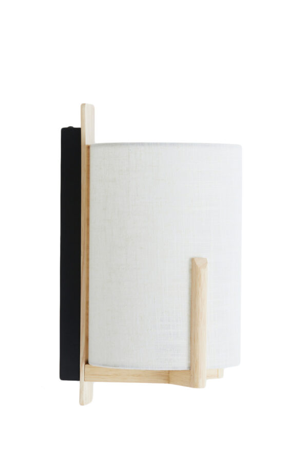 Witte lampenkap in cilinderdesign Light & Living Litto - H 36 cm - Image 3