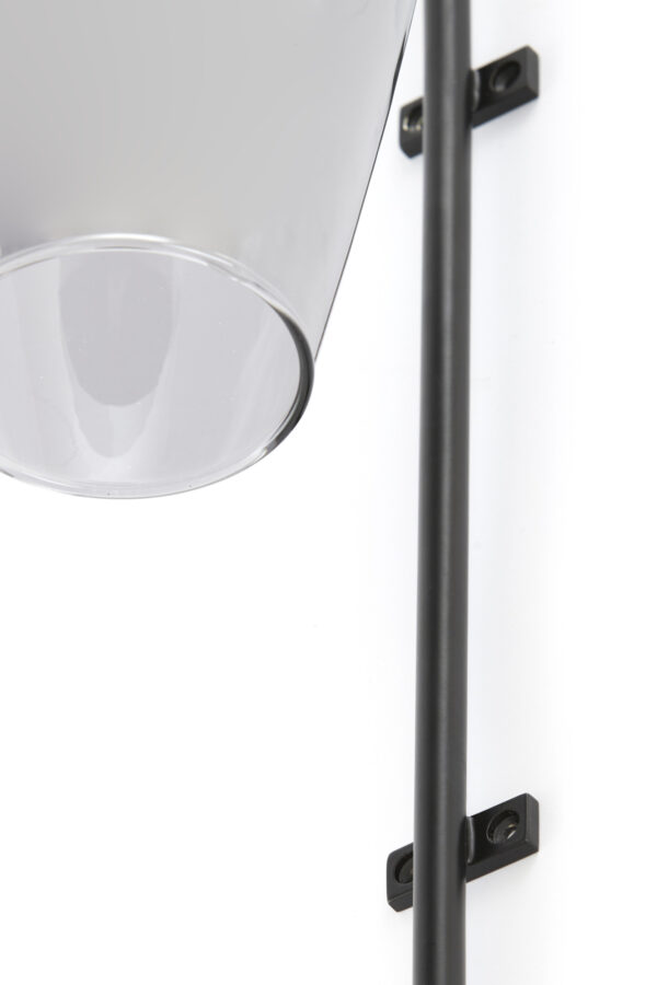 Glazen lampenkap metaal detail Light & Living Lukaro - H 65 cm - Image 3