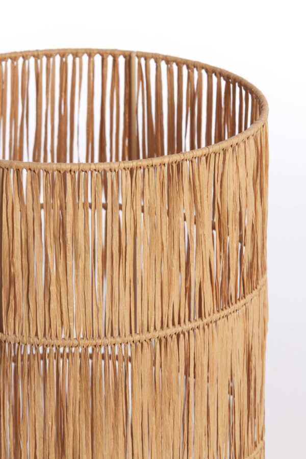 Cilindervormige rotan lampenkap in naturel Light & Living Lanzano - Ø 30 cm - Image 3