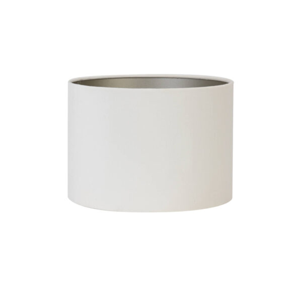 Witte lampenkap in cilindervorm Light & Living Velours - Ø 20 cm