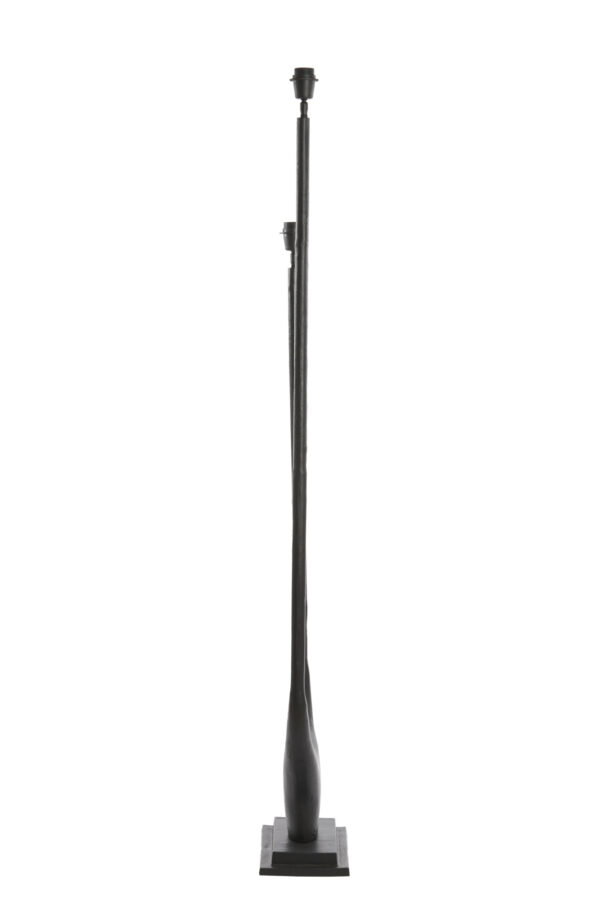 Zwarte lampvoet van metaal Light & Living Gavi - H 149 cm - Image 4