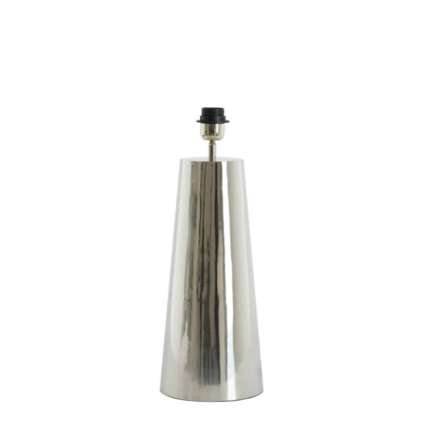 Zilveren lampenvoet cilindervormig Light & Living Yelos - H 43 cm