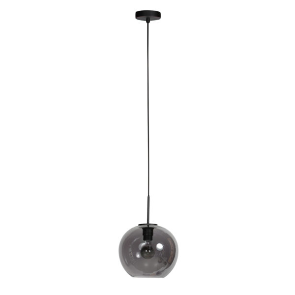 Zwarte smoke glas hangende bollamp Mexlite HaloSwap - Ø 25 cm - Image 2