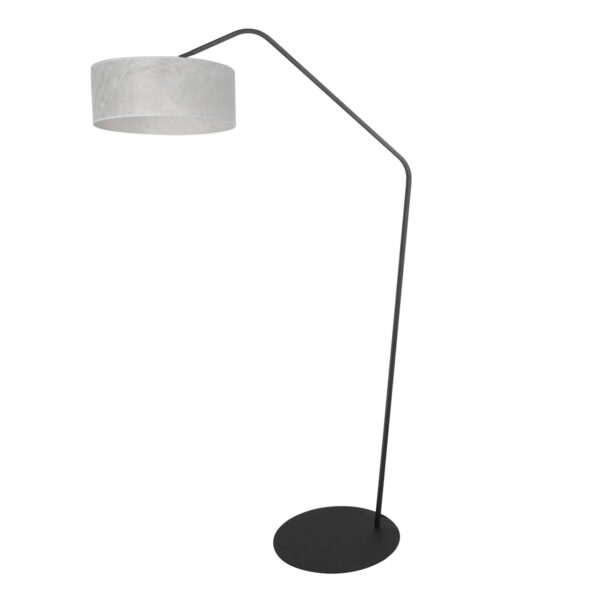 Moderne booglamp zwart zilveren kap Anne Lighting ZigZag - Image 2