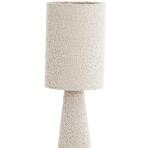 Alternative view of Beige stoffen cilinder tafellamp Light & Living Micky - H 58 cm