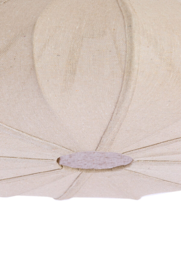 Beige geplooide stoffen hanglamp Light & Living Cesano - Ø 64 cm - Image 5