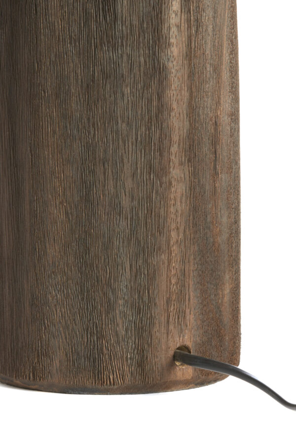 Houten lampvoet donkerbruin Light & Living Trapani - H 45 cm - Image 5