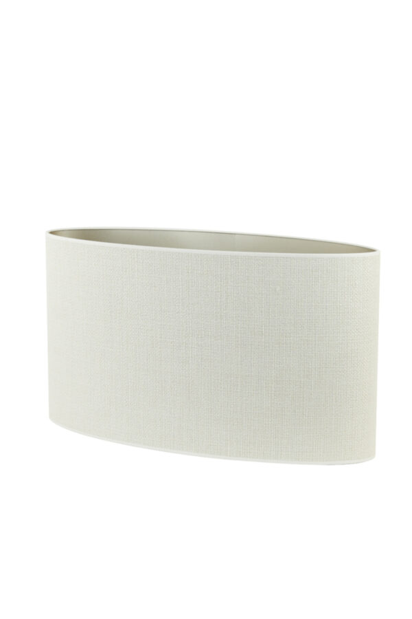 Witte stoffen lampenkap in cilinderformaat Light & Living Saverna - H 38 cm - Image 3