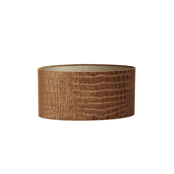 Lampenkap krokodillenmotief bruin Light & Living Praya - H 22 cm