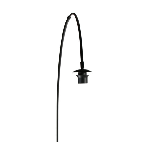 Trendy zwarte booglamp met witte kap Anne Lighting Curve - Image 13