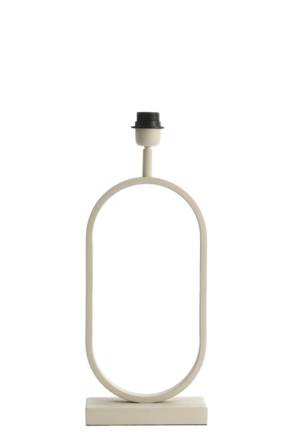 Ovale witte lampenvoet Light & Living Jamiri - H 45 cm - Image 2