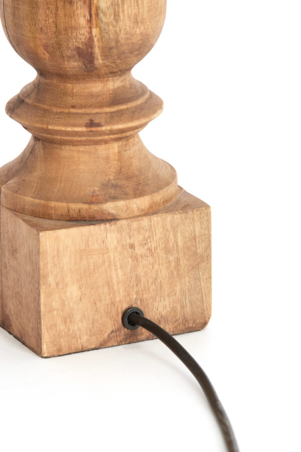 Houten lampenvoet rustiek ontwerp Light & Living Cumani - H 47 cm - Image 7