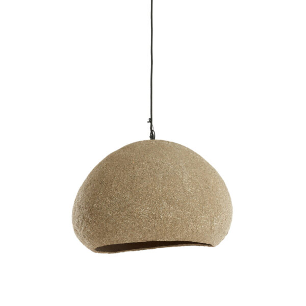 Zandkleurige bolvormige hanglamp Light & Living Celmira - Ø 57 cm