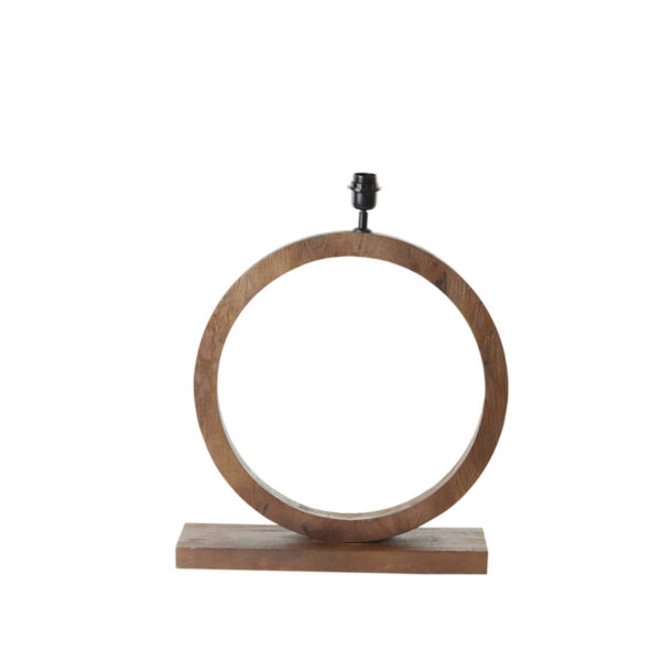 Klassieke houten lampenvoet circular Light & Living Tinar - H 64 cm