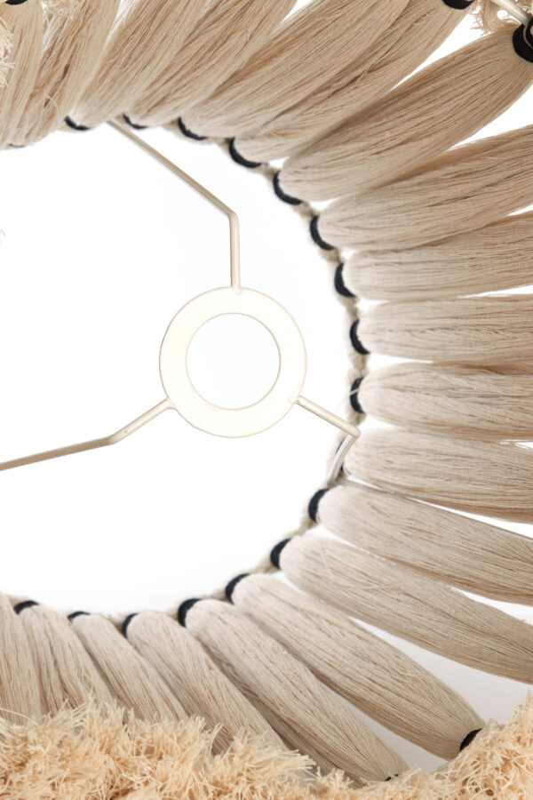 Gevlochten katoenen lampenkap beige Light & Living Loa - Ø 41 cm - Image 5