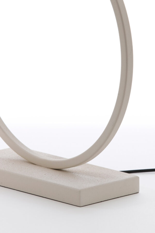 Ronde metalen lampenstandaard beige Light & Living Liva - H 53 cm - Image 4