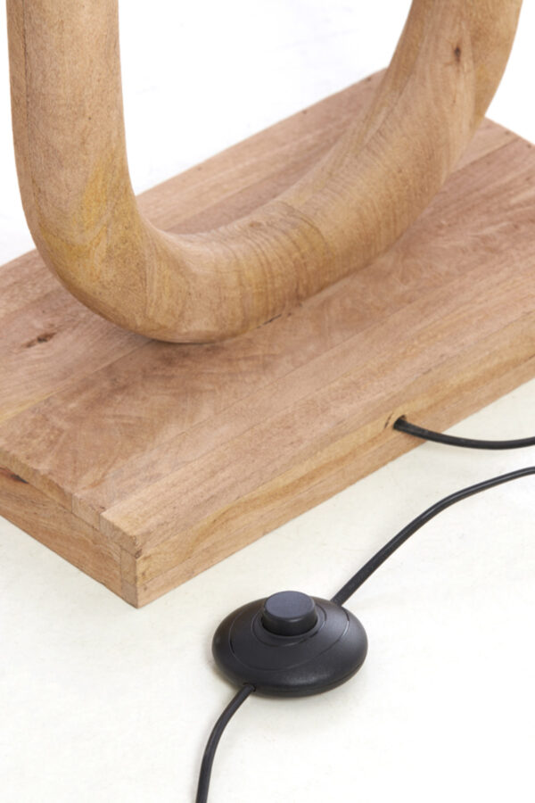 Houten lampenhouder ovaal Light & Living Paceco - H 119 cm - Image 9
