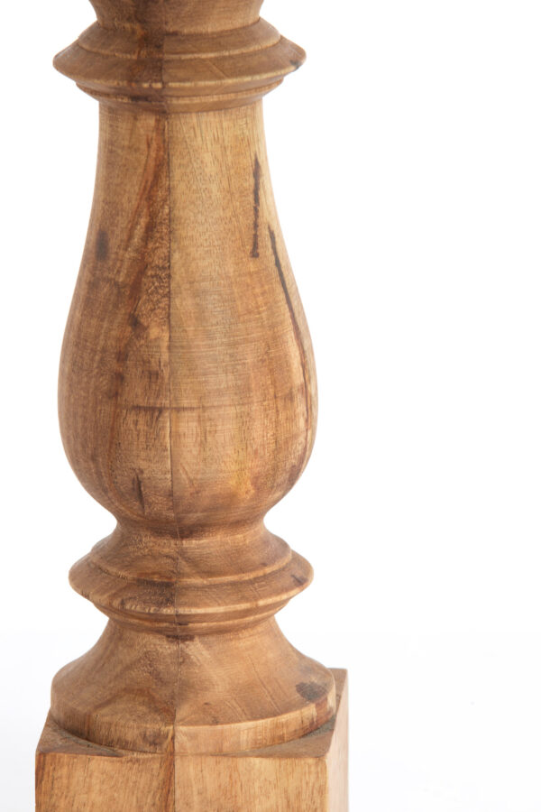 Houten lampenvoet rustiek ontwerp Light & Living Cumani - H 47 cm - Image 8