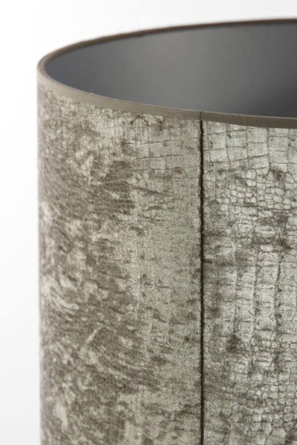 Stoffen lampenkap zilver cilindervormig Light & Living Chelsea - Ø 50 cm - Image 6