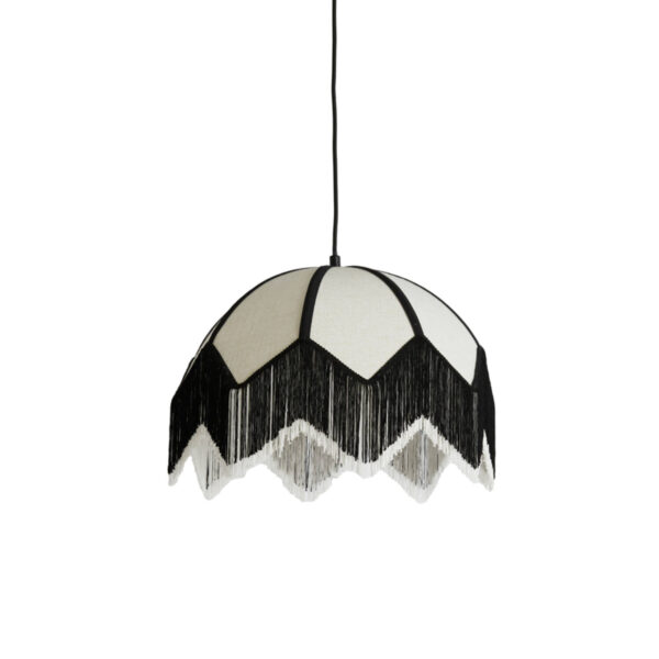 Zwarte hanglamp met franjes Light & Living Sulina - Ø 45 cm