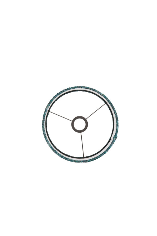 Lampenkap cilindrisch turquoise stoffen Light & Living Osire - Ø 25 cm - Image 6
