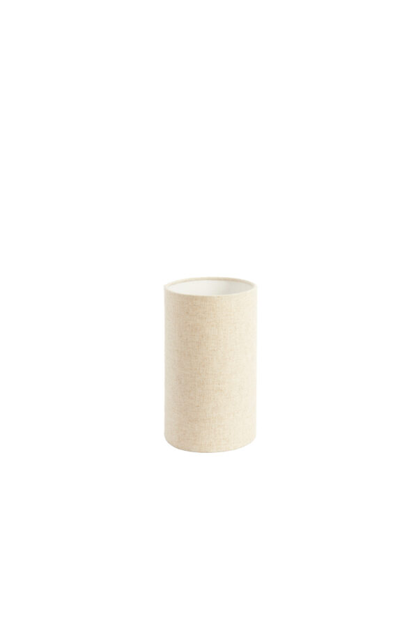 Beige cilindrische stoffen lampenkap Light & Living Livigno - H 25 cm - Image 4