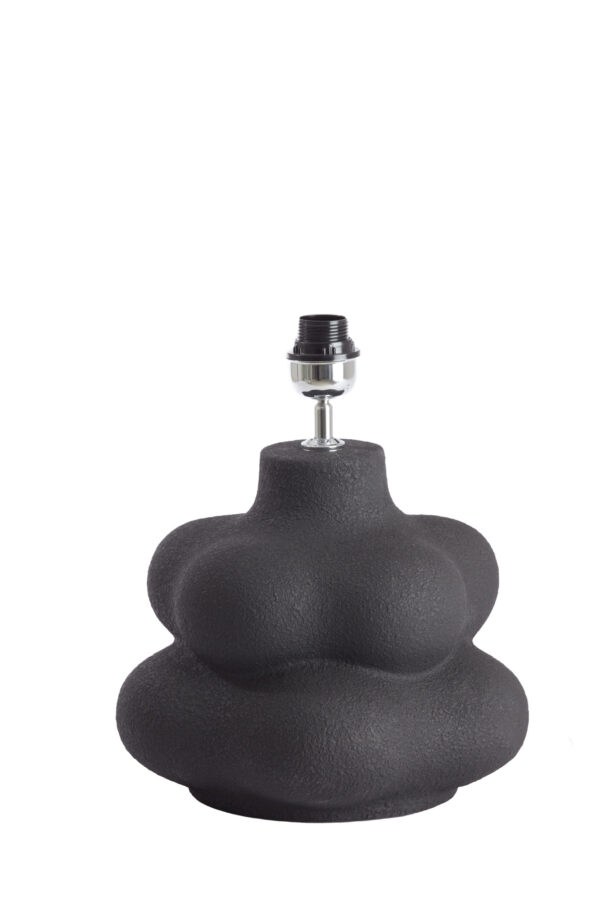 Zwarte sculpturale lampvoet Light & Living Carilo - H 38 cm - Image 2