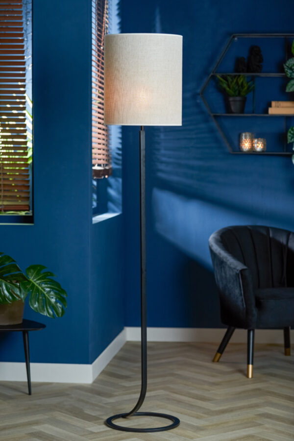 Zwarte elegante moderne lampenvoet Light & Living Mavey - H 138 cm - Image 4