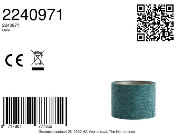 Stoffen lampenkap turquoise cilindervormig Light & Living Osire - Ø 40 cm - Image 7