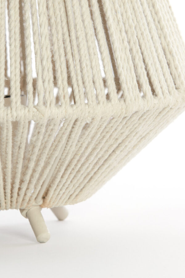 Beige tafellamp Light & Living Felida met touwdetails – H 32 cm - Image 6