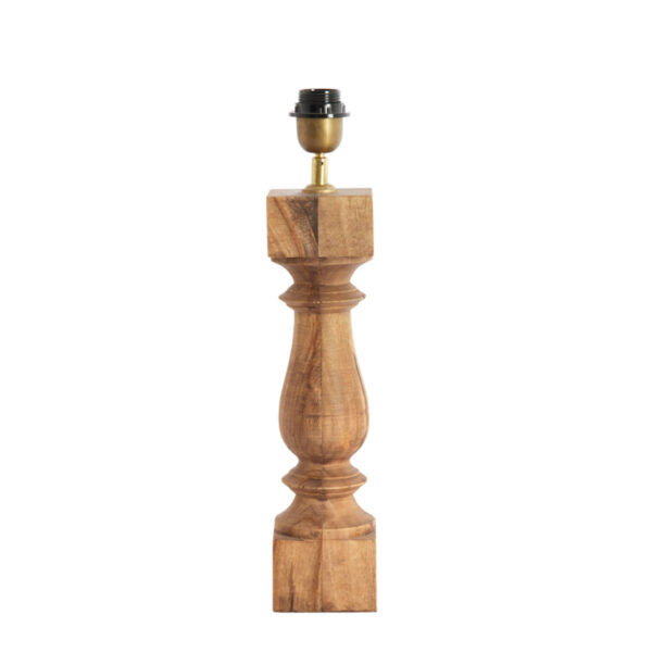 Houten lampenvoet rustiek ontwerp Light & Living Cumani - H 47 cm