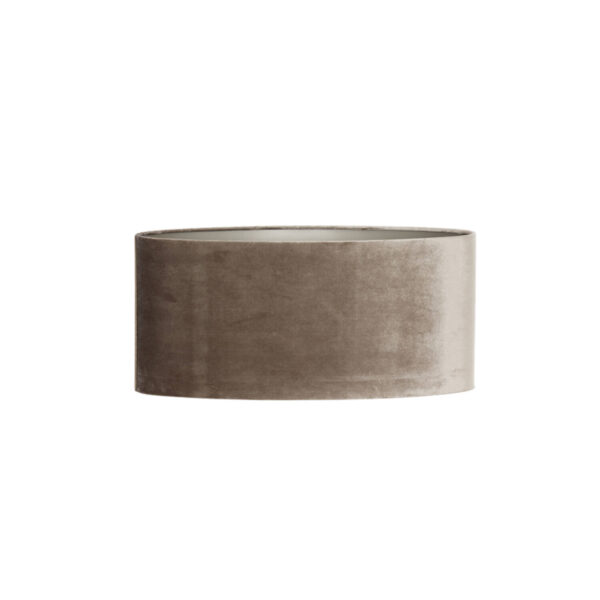 Fluwelen lampenkap taupekleurig Light & Living Palata - H 27 cm