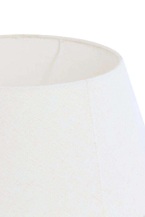 Witte lampenkap stoffen materiaal Light & Living Livigno - Ø 35 cm - Image 3