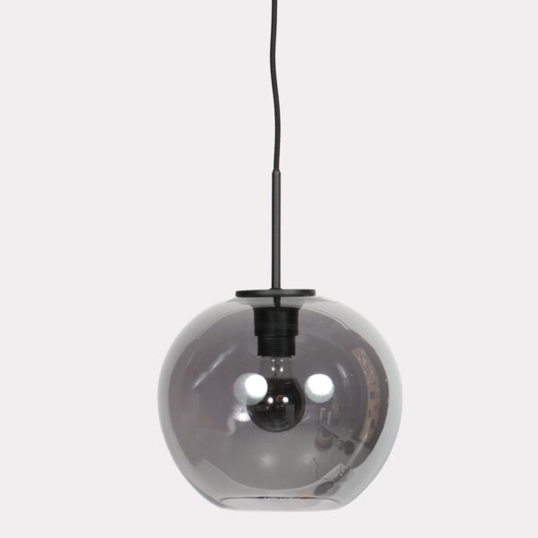Zwarte smoke glas hangende bollamp Mexlite HaloSwap - Ø 25 cm - Image 7