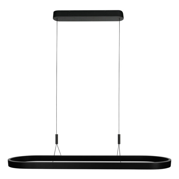 Ovale zwarte eettafellamp up- & downlight LED Stienhauer Mykty - Image 2