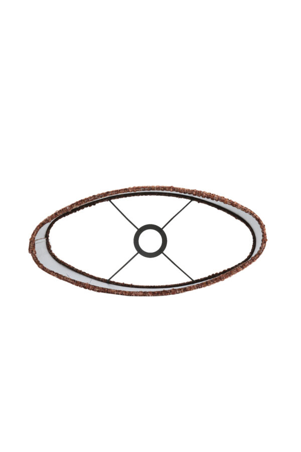 Bruine cilindervormige stoffen lampenkap Light & Living Osire - H 28 cm - Image 7